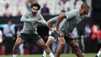 Salah during a training session. EPA