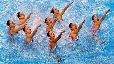 As if what the synchronised swimmers do is not challenging enough, they then have to maintain their smile, writes our columnist. Satish Kumar / The National