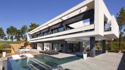 The La Vinya show villa offers modern architecture. Courtesy PGA Catalunya Resort