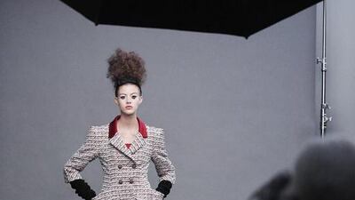 Lagerfeld insists on shooting all of the media and advertising campaigns for each of the brands he works with. Olivier Saillant