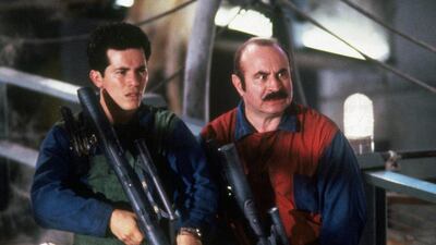 Bob Hoskins and John Leguizamo in Super Mario Bros. Courtesy Buena Vista Pictures
