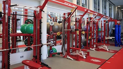 Fitness area at Monaco's performance centre in La Turbie, southeastern France. AFP