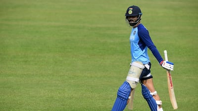 India captain Virat Kohli takes during training at the Barabati Stadium in Cuttack. AFP