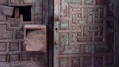 Details from the interior of a 19th century building located near the Taz Palace in Islamic Cairo. Co-owner Shahira Mehrez would like to turn the structure into a boutique hotel but faces many challenges. Dana Smillie for The National