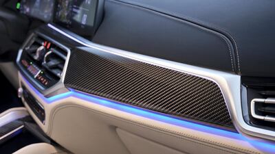 A passenger view of the dashboard