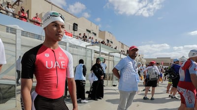 UAE's Micah Hambleton prepares. Victor Besa / The National