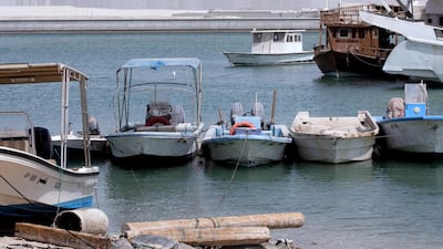 Hazy at Al Reem Island, Abu Dhabi on June 15, 2021. Victor Besa / The National.