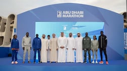 The seventh Abu Dhabi Marathon took place on Saturday. Photo: Wam