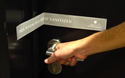 Nas Daily shows his audience into his sanitised Dubai hotel room. Instagram / nasdaily