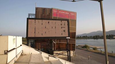 The rowing centre which hosted the competition during the Athens 2004 Olympic Games is seen in the town of Schinias. Yorgos Karahalis / Reuters