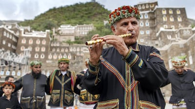 The world's first Flower Men festival is currently being held in Rijal Almaa, a remote village in the Asir region.