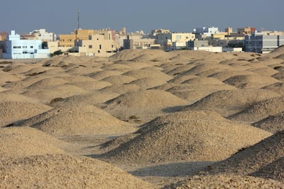 The Dilmun burial grounds in Bahrain, which archaeologists say are evidence of the island's place at the heart of the Dilmun Empire 4,000 years ago. Alamy