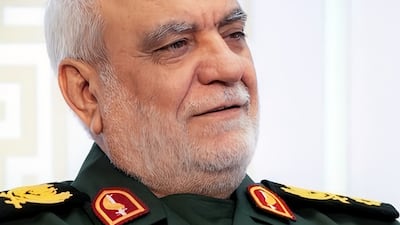 Majid Khademi, head of intelligence for the Islamic Revolutionary Guard Corps, was killed in an air strike on Sunday. Photo: Fars