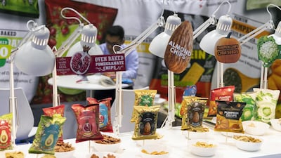 Products on display at the Gulfood exhibition. Reem Mohammed/The National