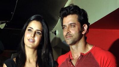 Katrina Kaif and Hritik Roshan are in Abu Dhabi on a three-week filming schedule. AFP PHOTO / STR
