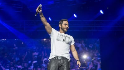 Egyptian singer and actor Tamer Hosny is back with another Eid hit. Getty Images