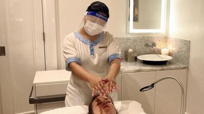 Spas in five star hotels in Abu Dhabi have been allowed to reopen under a strict set of safety guidelines to limit the spread of Covid-19. Chris Whiteoak / The National