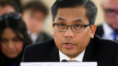 Kyaw Moe Tun urged the US Congress to 'take a decisive leadership role' in ending the 'murderous military regime'. Reuters