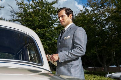 Henry Cavill (pictured here as Solo in 'The Man From U.N.C.L.E') has admitted to a fear of flying. Courtesy Warner Bros.