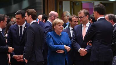 European leaders gather at a summit in which Brexit negotiations are expected to be top of the agenda. AFP