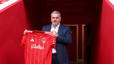 Ange Postecoglou pictured at the City Ground after being unveiled as Nottingham Forest's new manager. Reuters