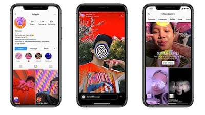 Augmented reality in action on Instagram. Courtesy Tech@Facebook