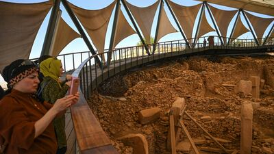 Time for a photo at Gobekli Tepe.