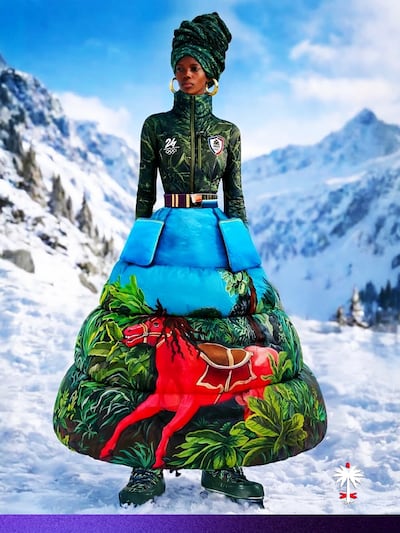 Stella Jean's design for the Haiti Winter Olympics team had to be redesigned over a breach of anti-political guidelines. Photo: Team Haiti