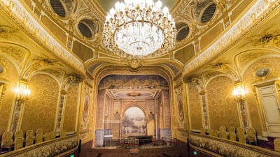 The small 430-seat theatre is one of the few to survive unmodified from the time of the French Second Empire (1852-1870). Napoleon III commissioned the ‘Imperial Theatre’ in 1853 from Hector Lefuel, the palace architect who was later responsible for the renovation and completion of the Pavilion de Flore at the Palais du Louvre.