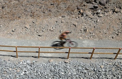 Fujairah Adventure Park is the largest bike park in the UAE. Pawan Singh / The National