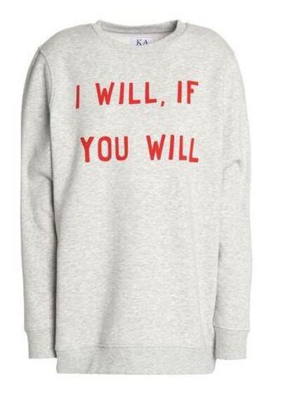 Zoe Karssen Printed cotton-blend sweatshirt. The Outnet