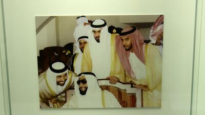 Sheikh Zayed's sunglasses, as worn on a trip to Italy in the 1980s. Courtesy EU Delegation