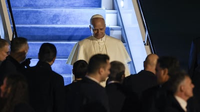 The Pope in Istanbul, his next stop in Turkey. AFP