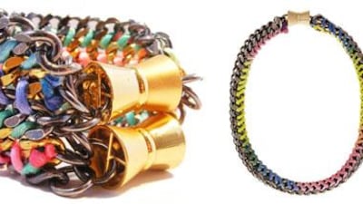 Double Flurocuff jewellery by Bex Rox.