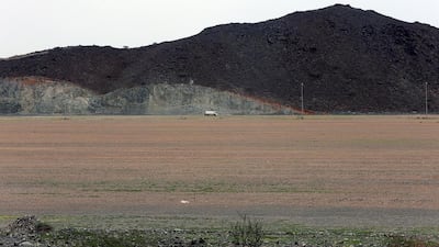 Mohammed bin Zayed City which will be built at this construction site in Al Hayl, Fujairah, at a cost of Dh1.7 billion. Satish Kumar / The National