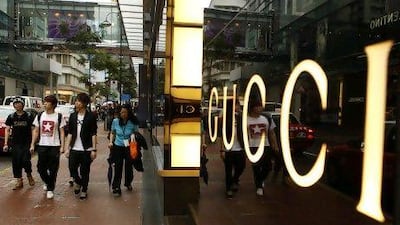 Labels such as Gucci are enticing a new wave of Chinese shoppers whose are expected to make their country the world's biggest luxury market within five years. Dale de la Rey / Bloomberg News