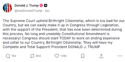 US President Donald Trump posted this message on Truth Social on June 30, 2026.
