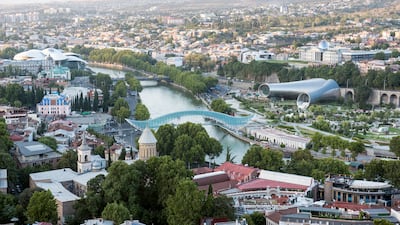 Tbilisi in Georgia. The UAE’s non-oil foreign trade with Georgia in the first 10 months of 2021 exceeded $165 million, a 33 per cent increase compared with the same period in 2020. Photo: Ishay Govender-Ypma