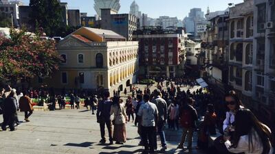 The streets are lined with colourful house fronts that look like they have been transplanted straight out of Lisbon. Photo by Christine Iyer for The National