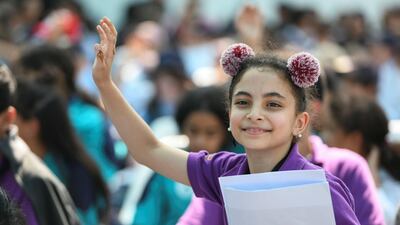 A young girl at one of the educational programmes.