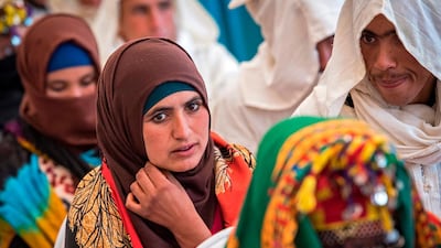 At the event, Berber women choose their future husbands from among the single men. Photo: Fadel Senna / AFP