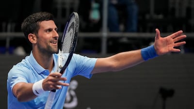 Serbia's Novak Djokovic will headline the men's draw for the World Tennis League in Dubai in December. AP Photo