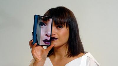 The Samsung Galaxy Fold was due to be launched in April. AP