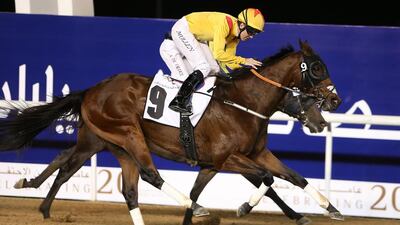 Reynaldothewizard runs in the Mahaab Al Shimaal at 4.35pm on Saturday. Pawan Singh / The National
