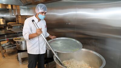 Snacks, lunch, sweets and Indian delicacies are readied for guests