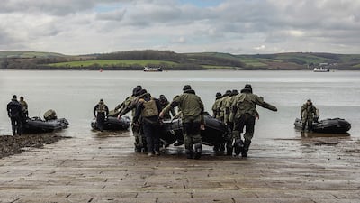 British commandos have trained Ukraine’s forces in conducting beach raids using inflatable boats, the UK’s Ministry of Defence said