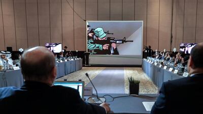 The live scenario featured a nuclear stand-off following fictional attacks between India and Pakistan. Victor Besa / The National