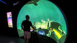 The OceanX Portal at the Natural History Museum Abu Dhabi is open until December. Victor Besa / The National