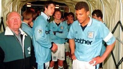 Manchester City were relegated on the final day of the 1995/96 season after drawing 2-2 with Liverpool. The players believed for most of the match a point would keep them up. Brandon Malone / Action Images