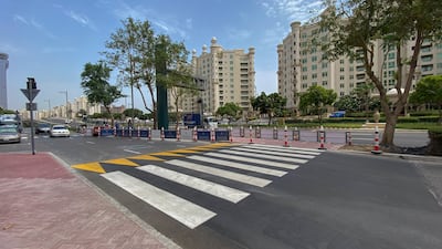 New traffic control measures have been introduced in the Shoreline area of The Palm Jumeirah in Dubai. All photos: The National